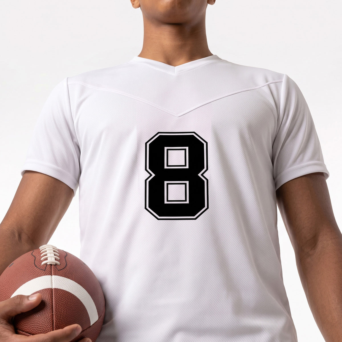 Flag Football Jersey | Numbered V-Neck