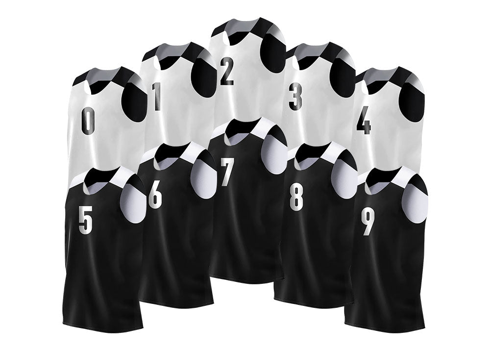 Men's 10-Pack Reversible Jerseys with Numbers