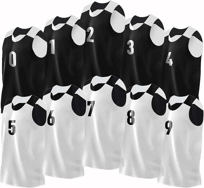 Men's Numbered Reversible Jersey 10-Pack