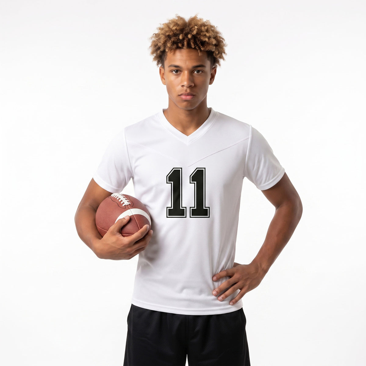 Flag Football Jersey | Numbered V-Neck