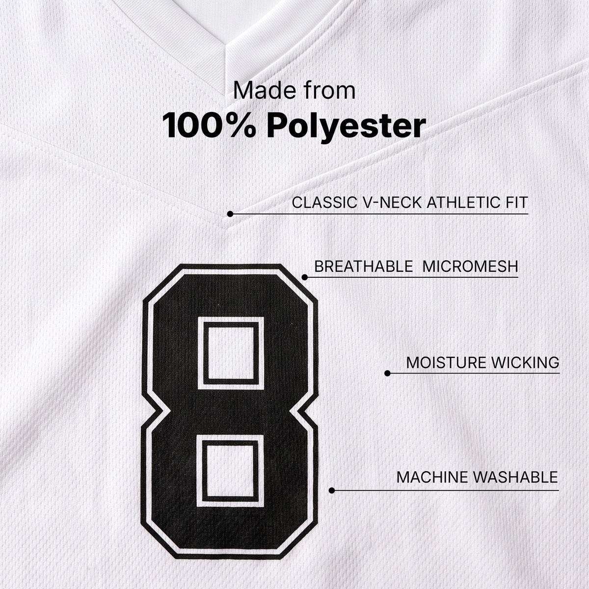 Flag Football Jersey | Numbered V-Neck