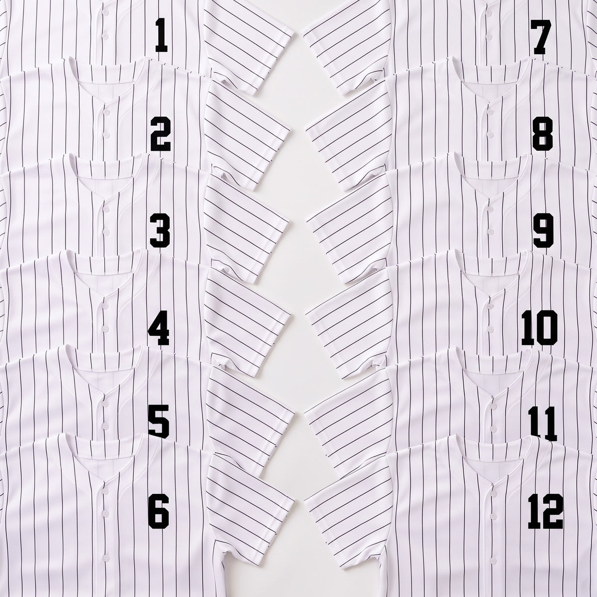 Softball Jersey 12-Pack | Pinstripe Team Set